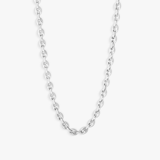 Marine Link Necklace In Sterling Silver