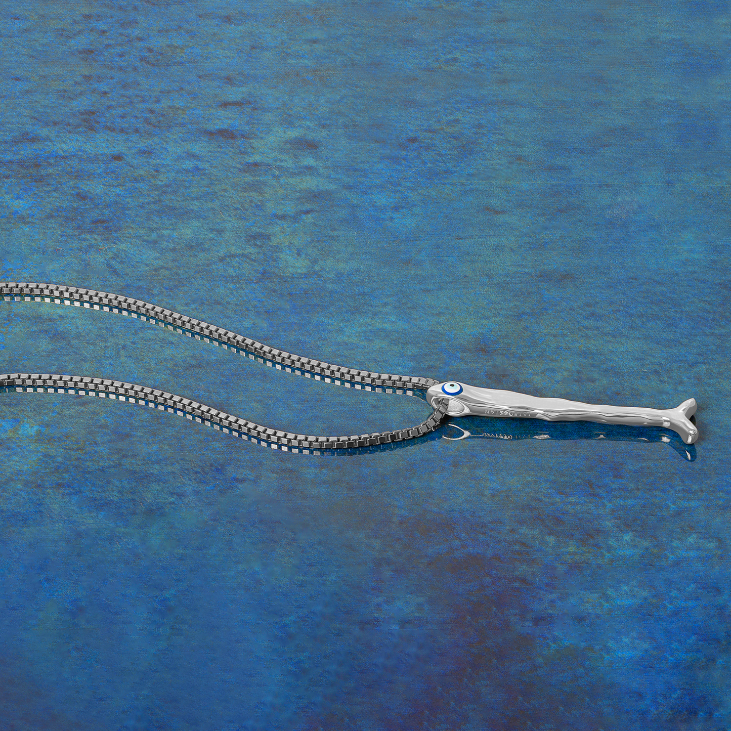 Feng Shui Fish Necklace In Sterling Silver