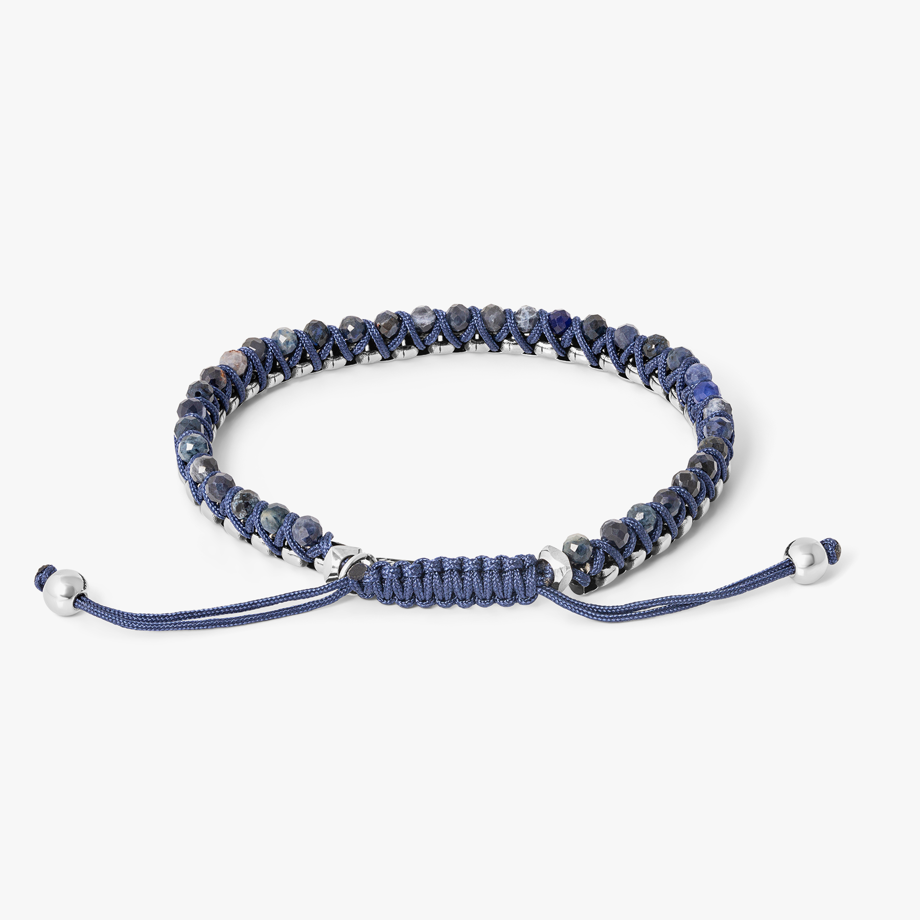 THOMPSON Macrame Friendship Knot Bracelet With Blue Sodalite