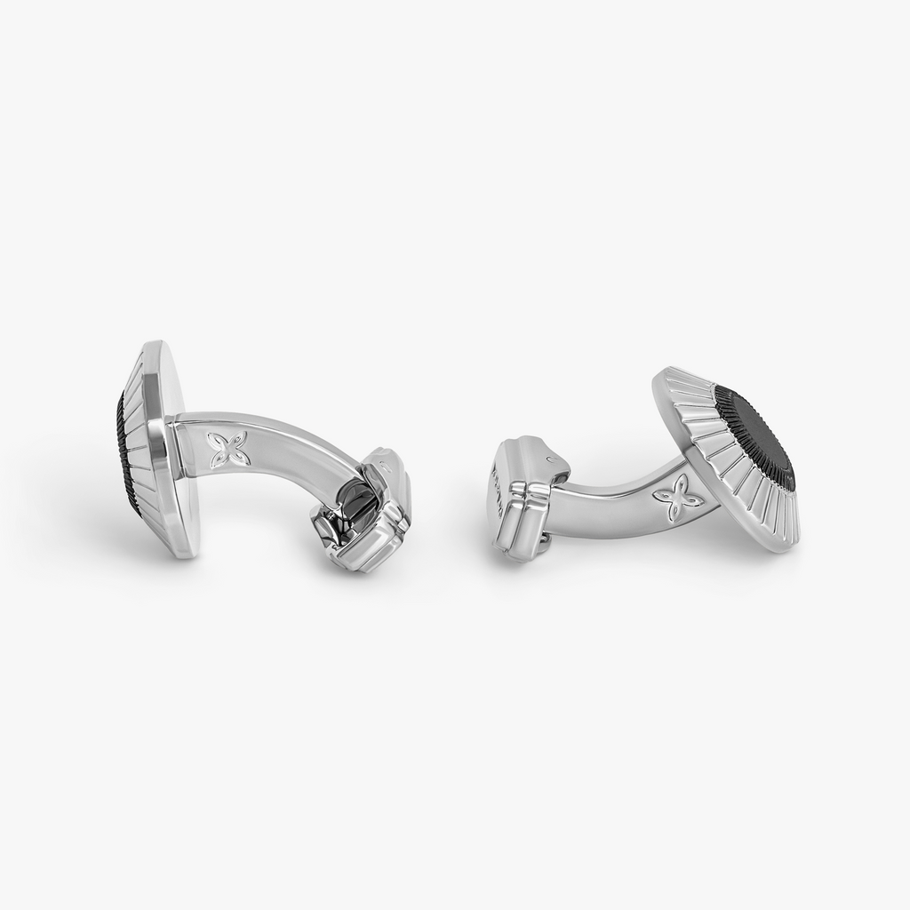 THOMPSON Oculus Cufflinks in Onyx
