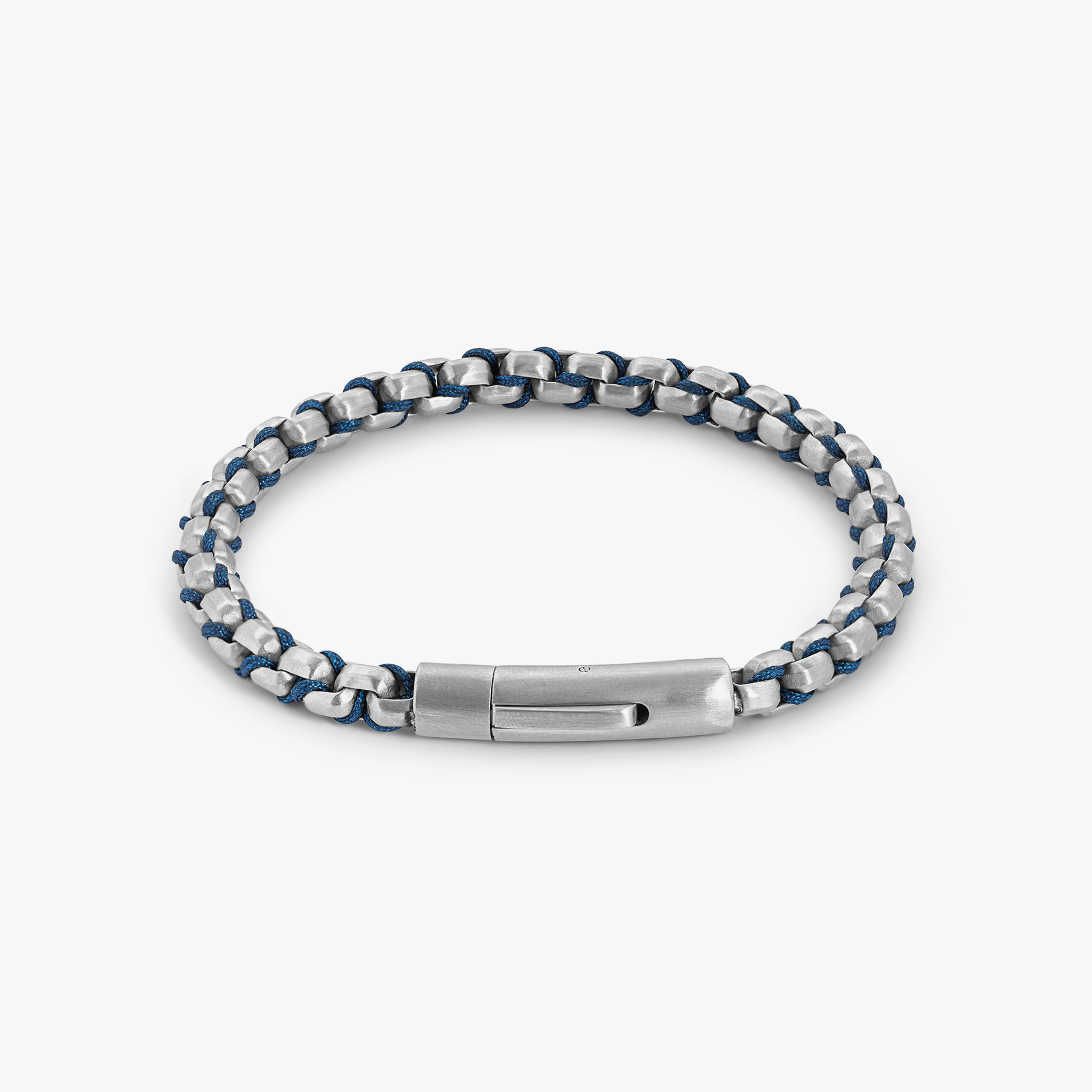 Thompson Box Chain Bracelet in Blue