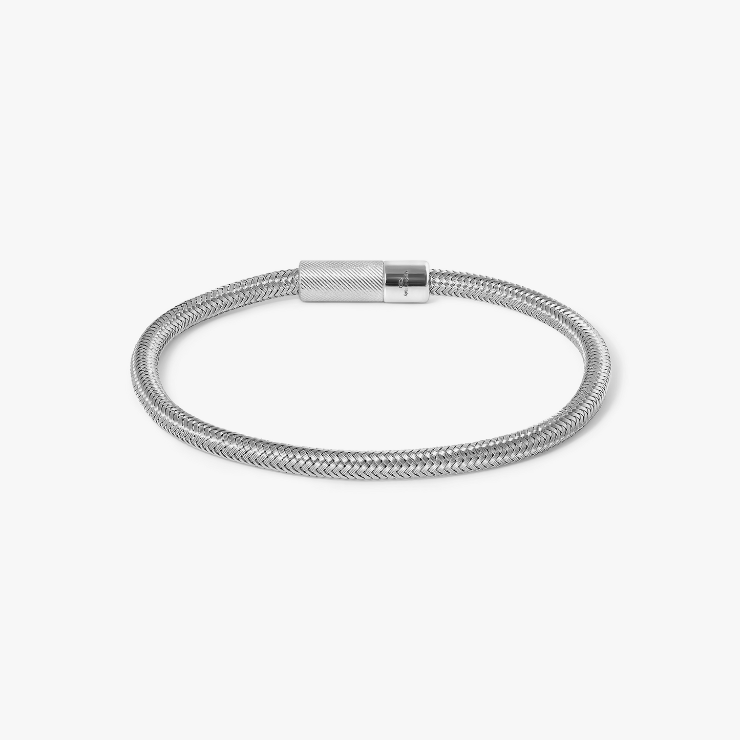 Pop Rigato Rame Bracelet In Silver