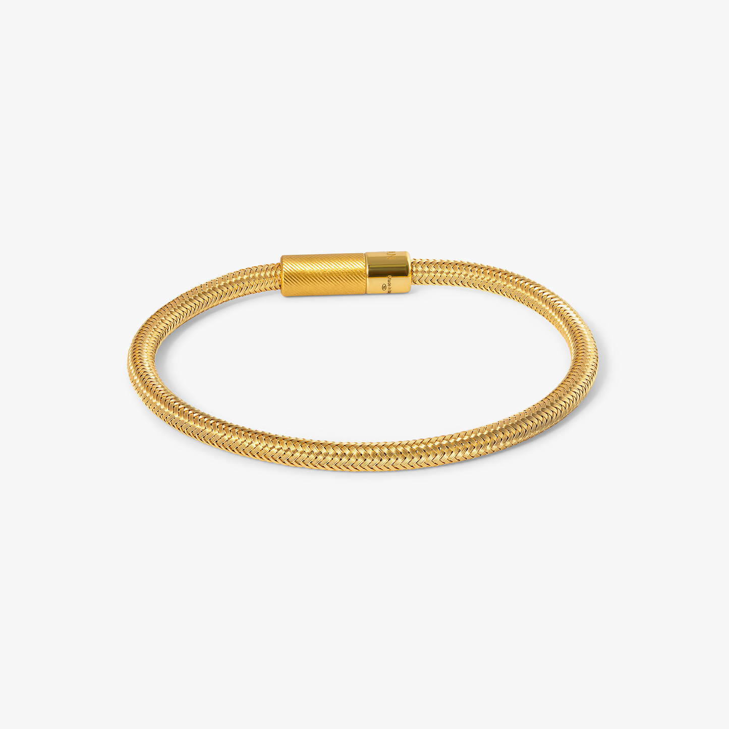 Pop Rigato Rame Bracelet In Yellow Gold Plated