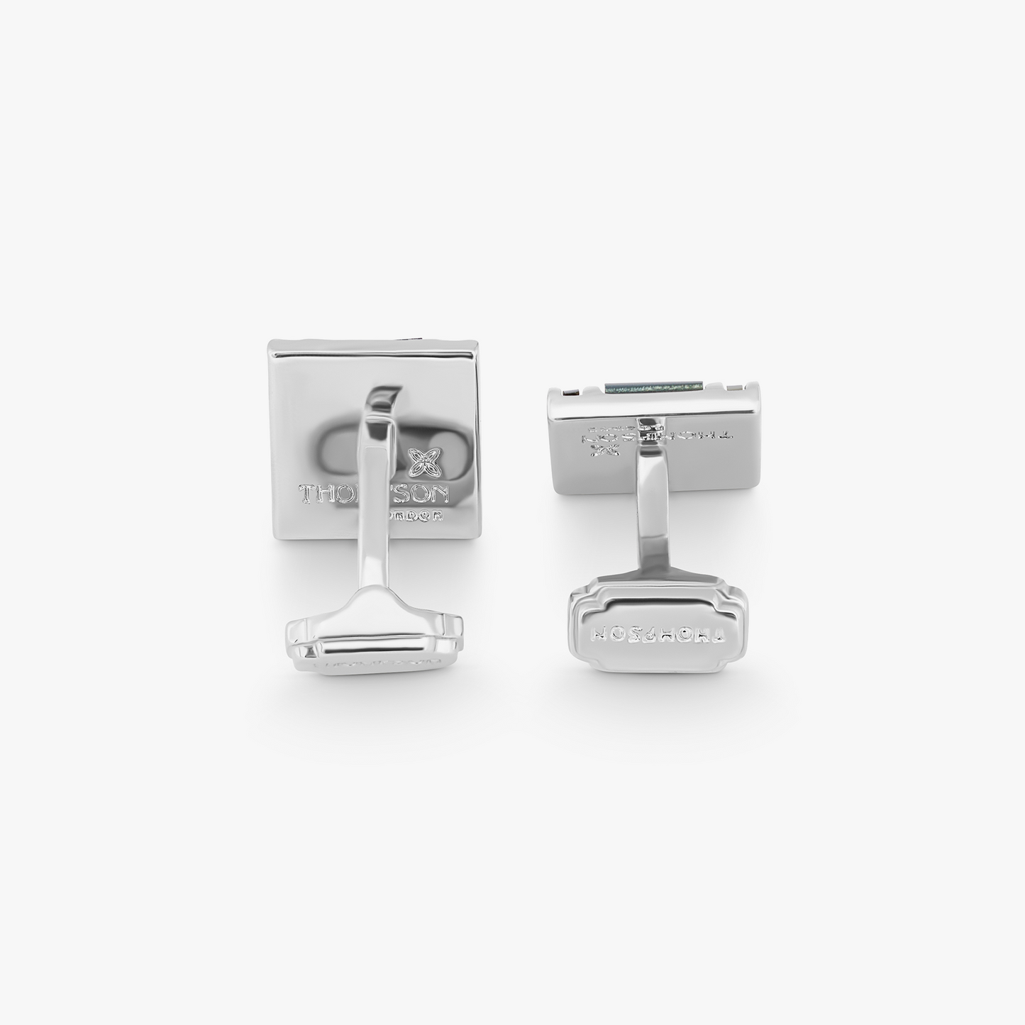 Thompson D-Shape Semi Precious Cufflink
