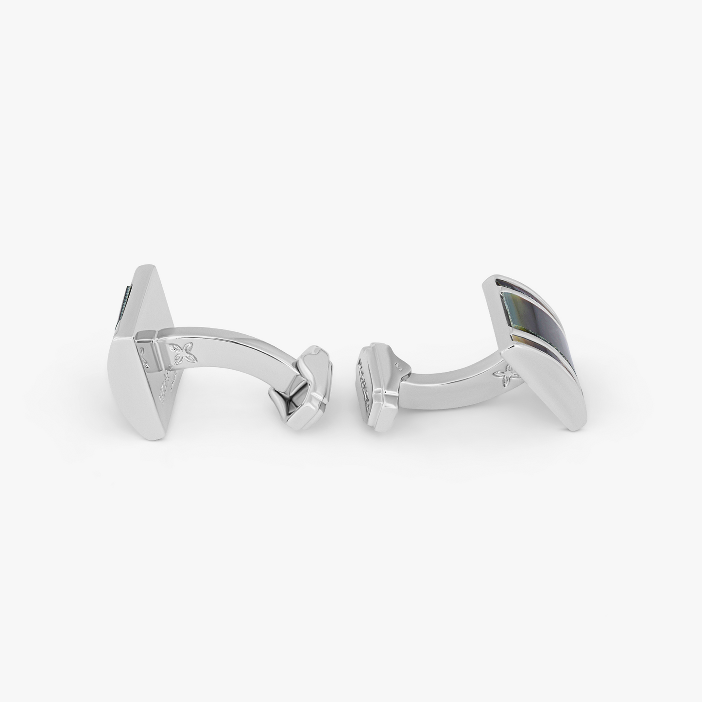 Thompson D-Shape Semi Precious Cufflink
