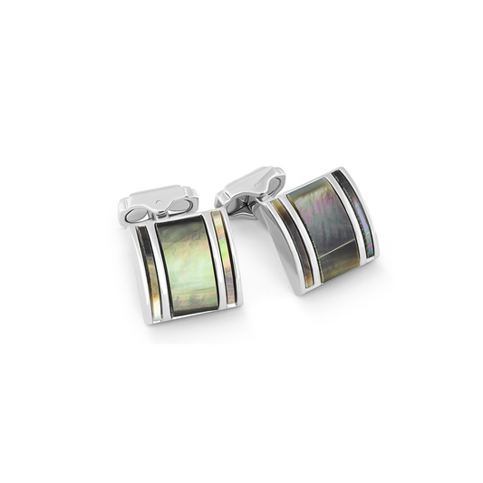 Thompson D-Shape Semi Precious Cufflink