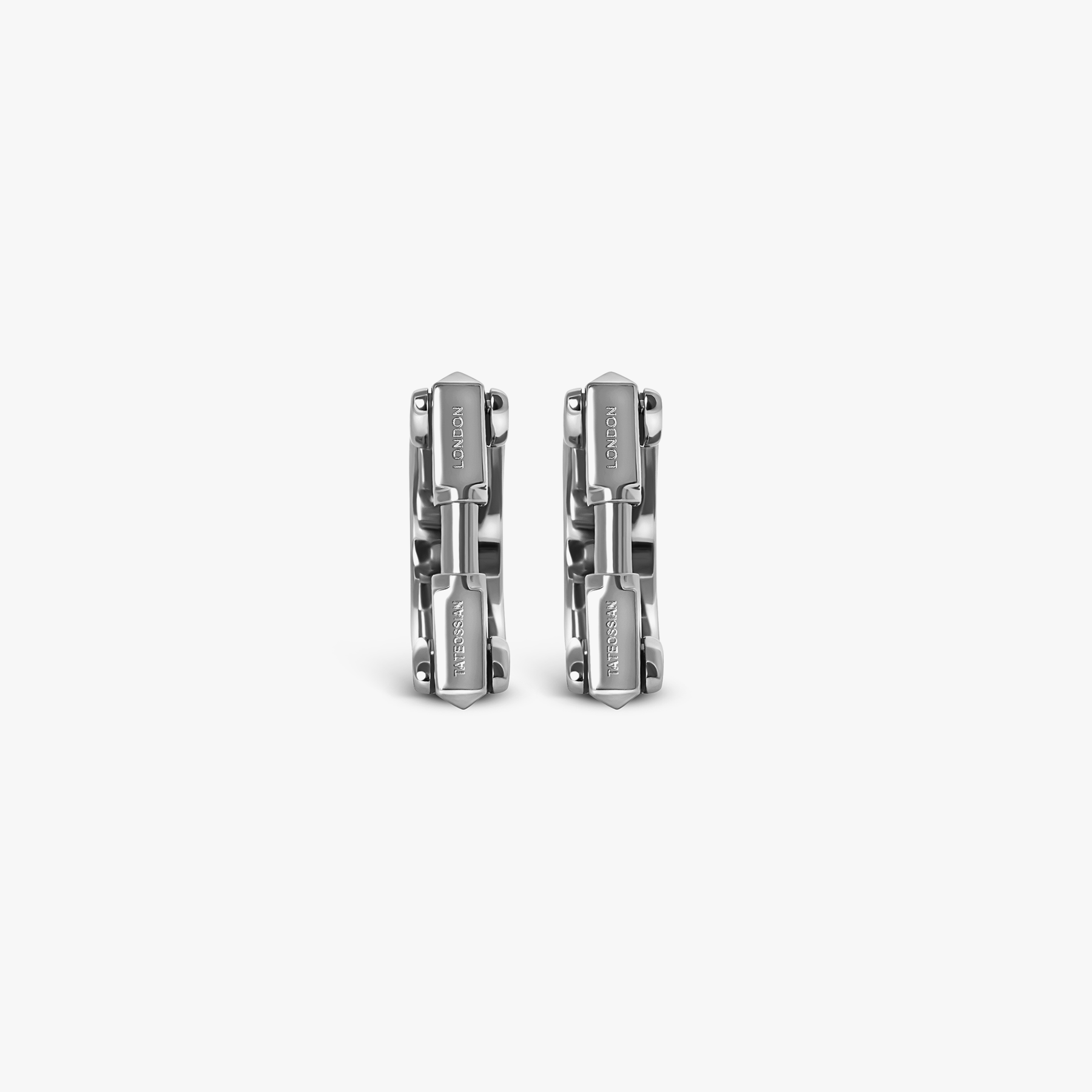 Wrap Around Cufflinks In White Mop With Rhodium Silver (Limited Edition)