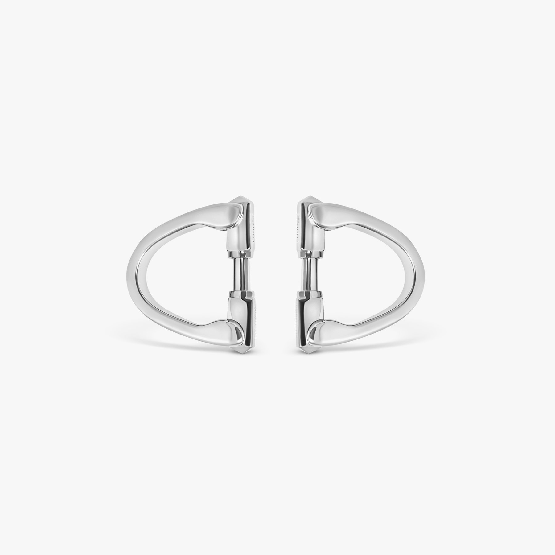 Wrap Around Cufflinks In White Mop With Rhodium Silver (Limited Edition)