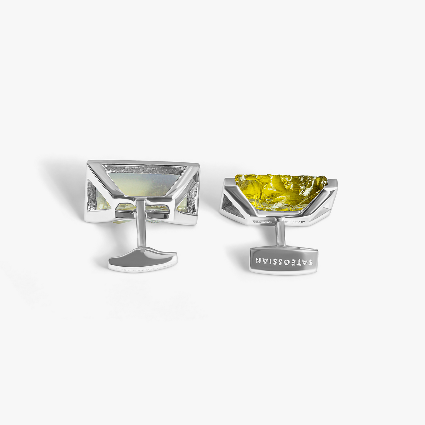 Yellow Sterling Silver Lemon Quartz Cufflinks (Limited Edition)