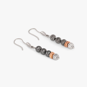 Imperial Wharf drop earrings in black rhodium plated sterling silver