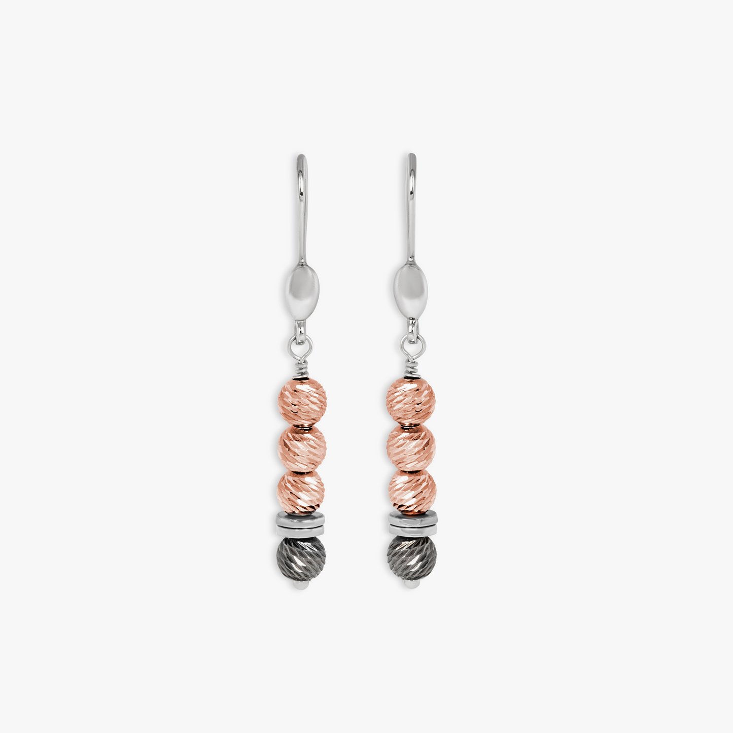 Imperial Wharf drop earrings in rose gold plated sterling silver