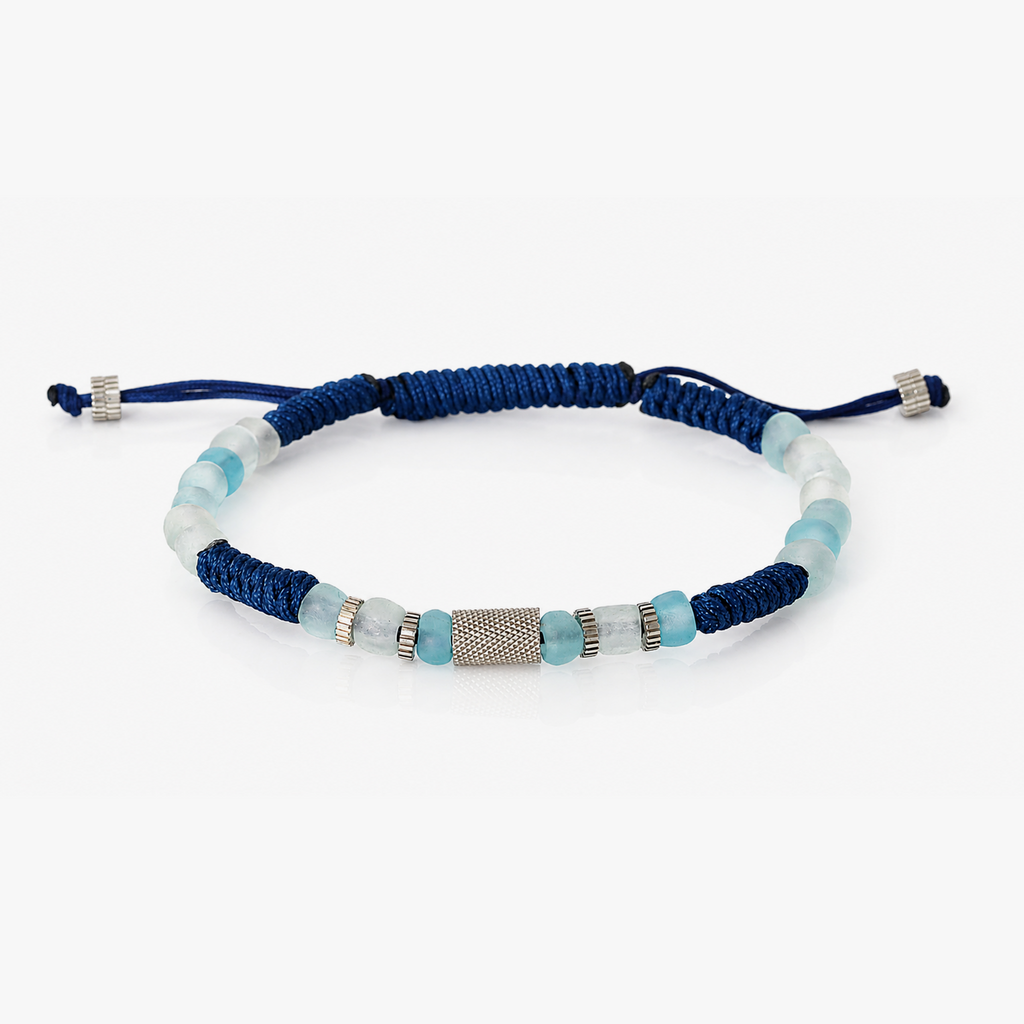 Java Eco Glass Bracelet in Navy Blue | Limited Edition