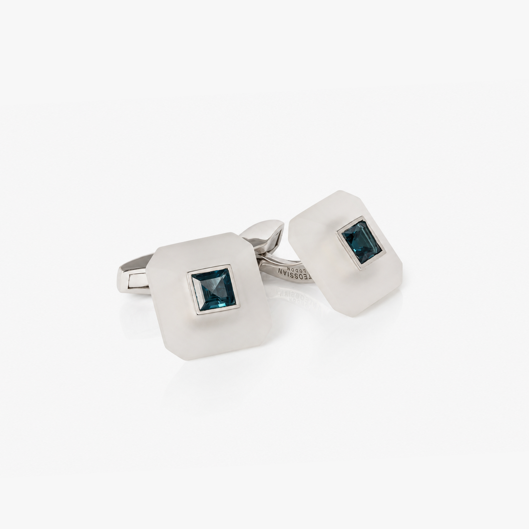 Art Deco Ice Gem Stone Cufflinks