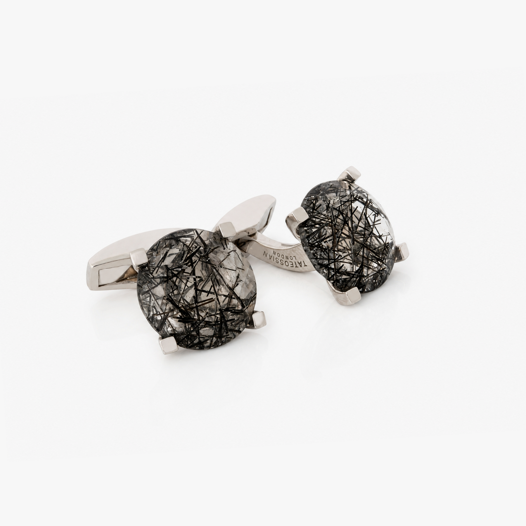 Floating Tourmaline Quartz Cufflinks | Limited Edition