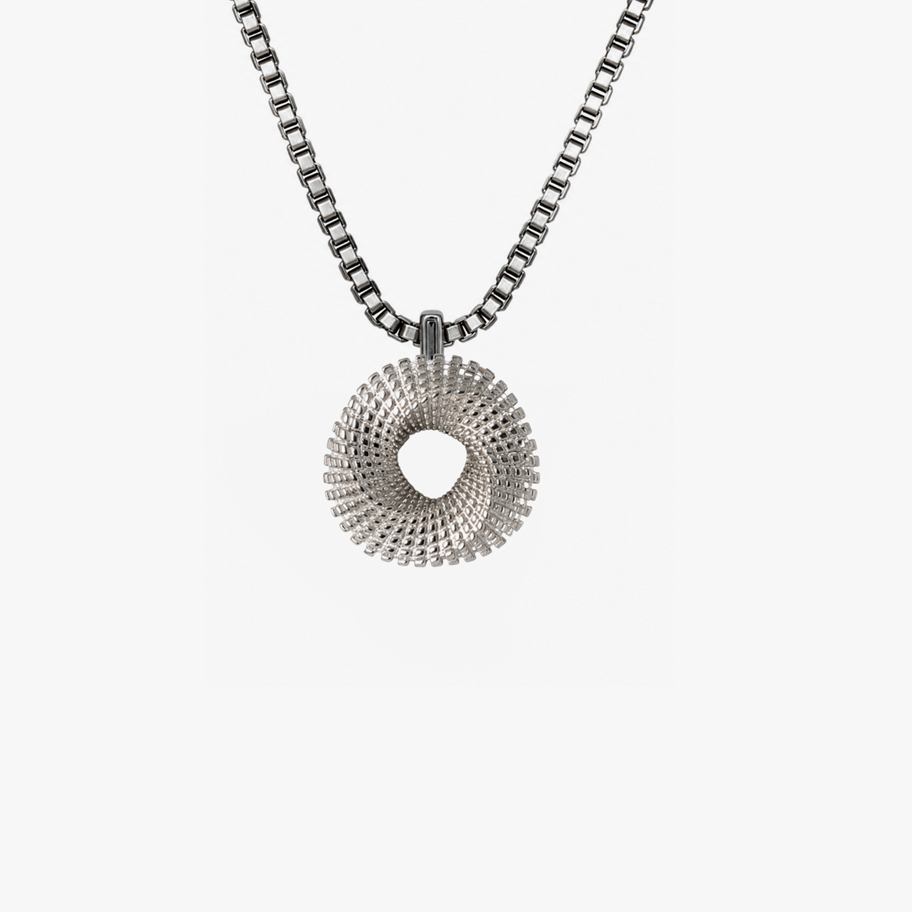Mobius Sterling Silver Necklace