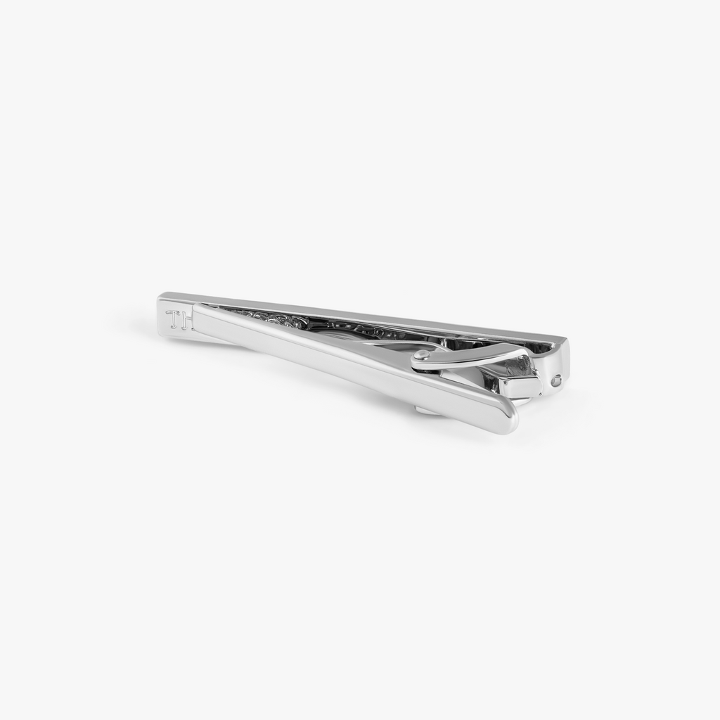 Thompson Mosaic Semi Precious Tie Clip In Blue