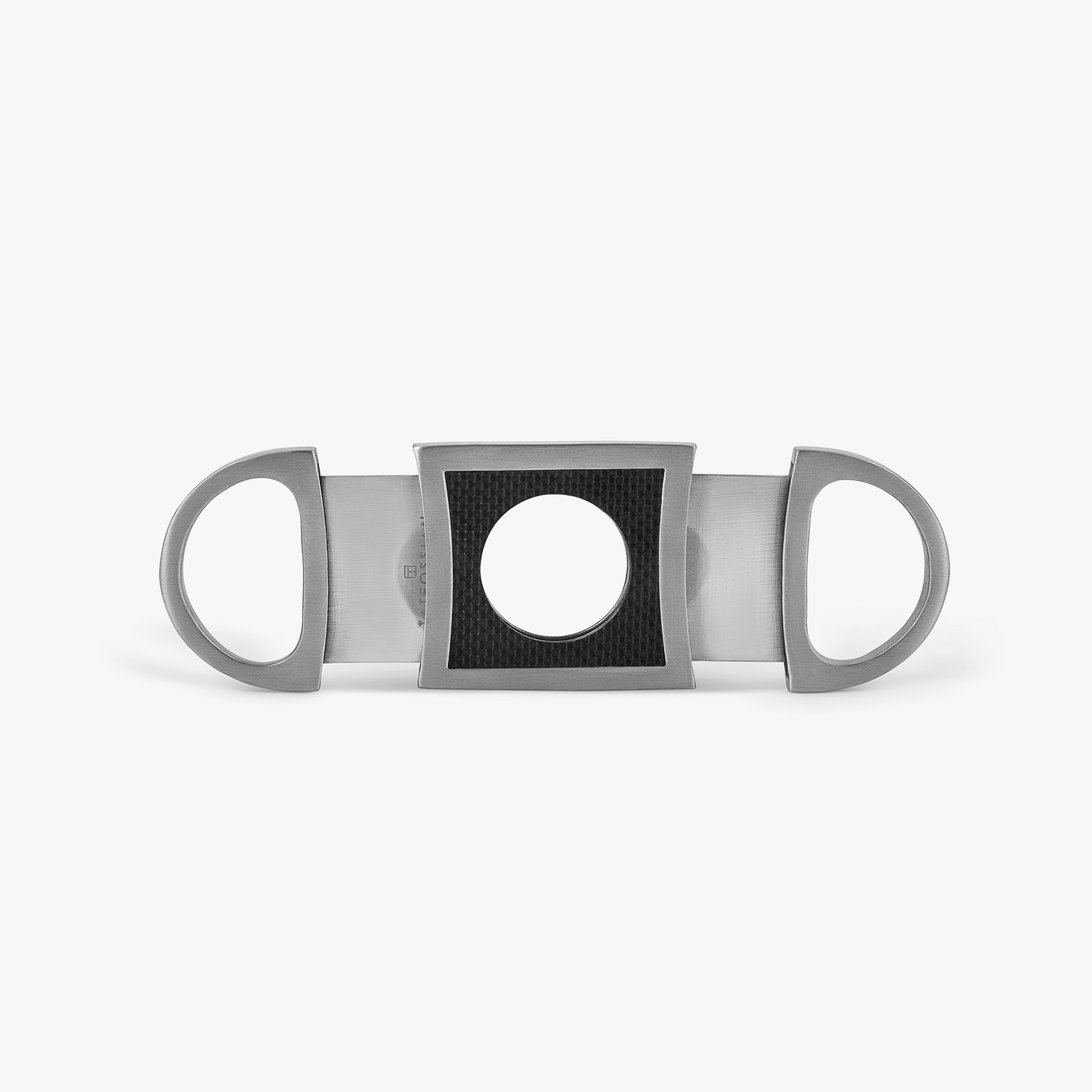 Cigar Cutter in Stainless Steel with Black Carbon Fibre