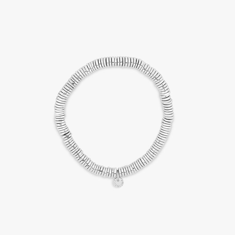 Diamond Mini Letter Disc Bracelet - M for Women