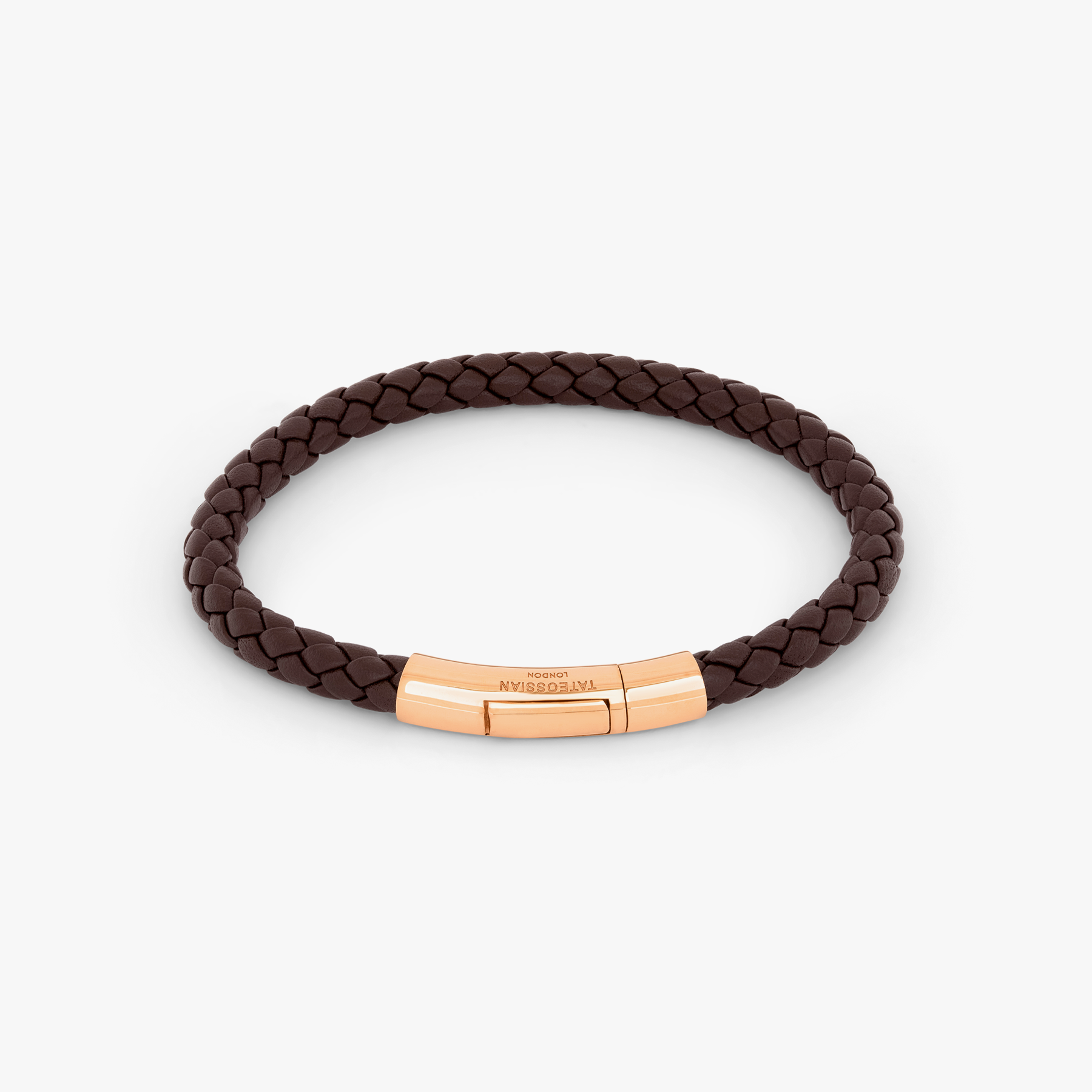 Brown Leather Bracelet With Hook Closure, N'Damus London