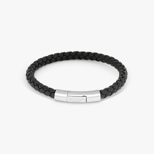Charles Click Pelle Bracelet In Rhodium & | Tateossian
