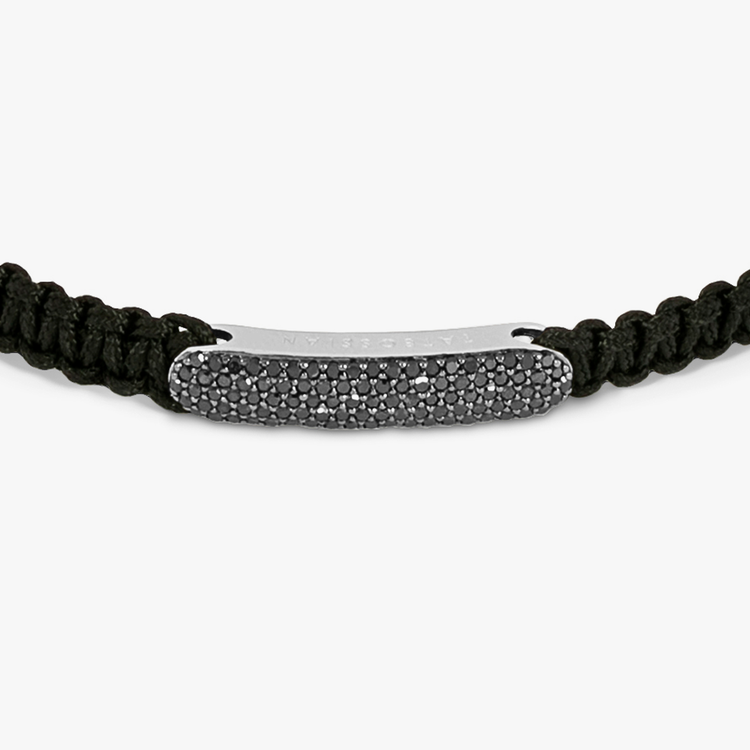 Bracelet with 2025 black diamonds