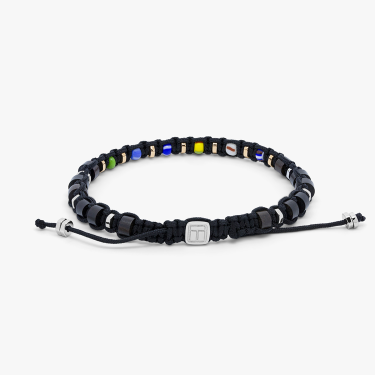 Charles Leather Bracelet In Navy – Tateossian London