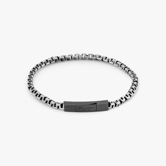 Rhodium plated sterling silver Hellenica bracelet