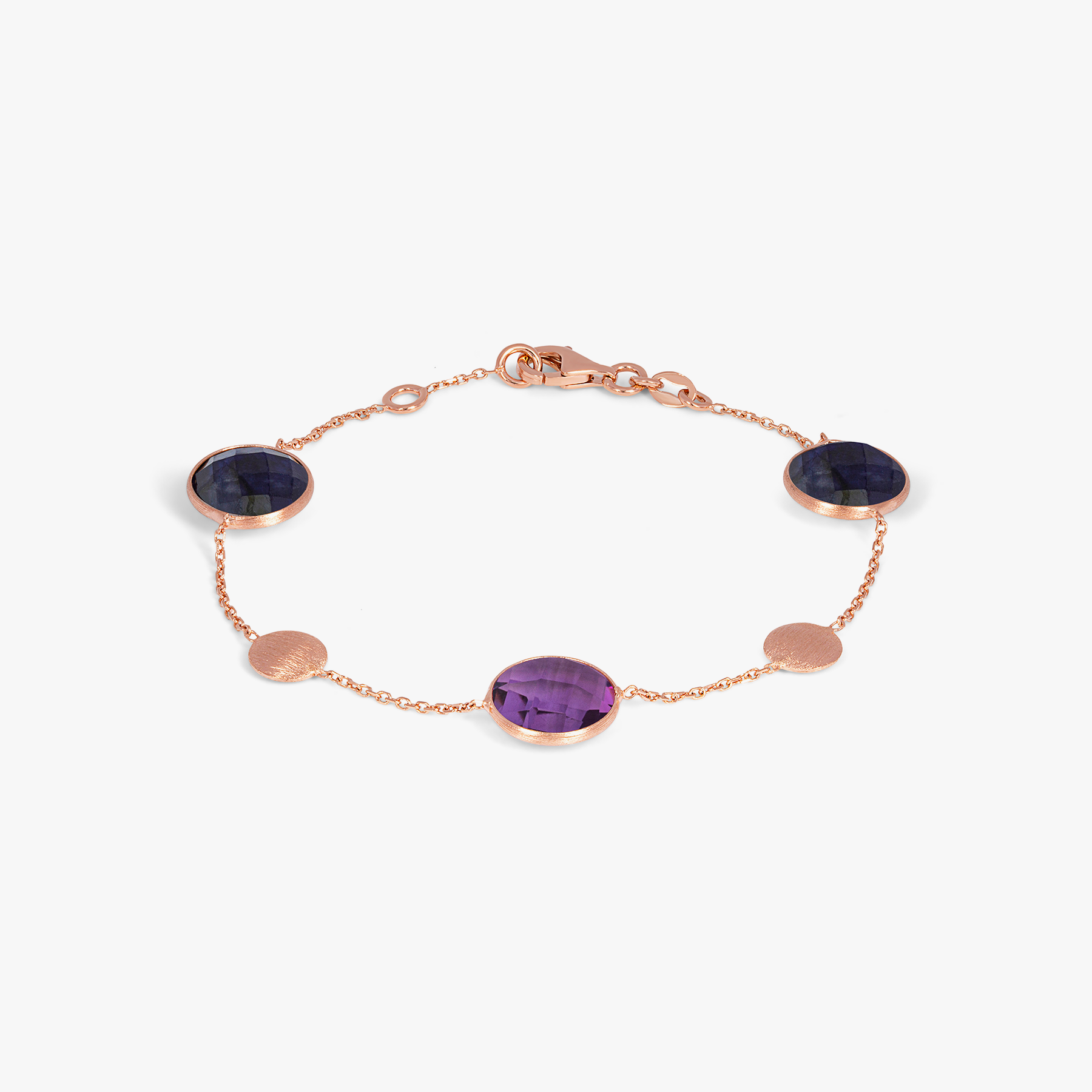 Amethyst rose sale gold bracelet