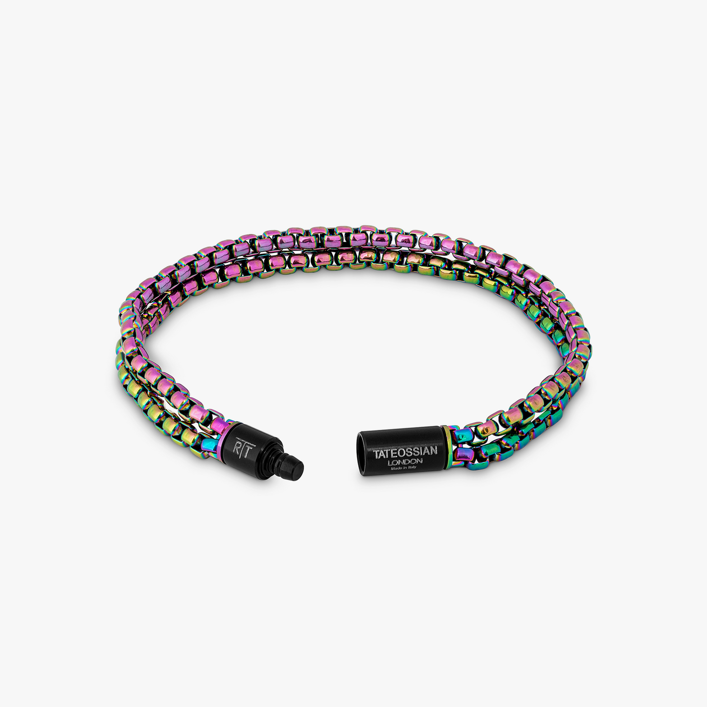 Iridescent Pop Elements Bracelet In Stainless Steel / Multi-Colour