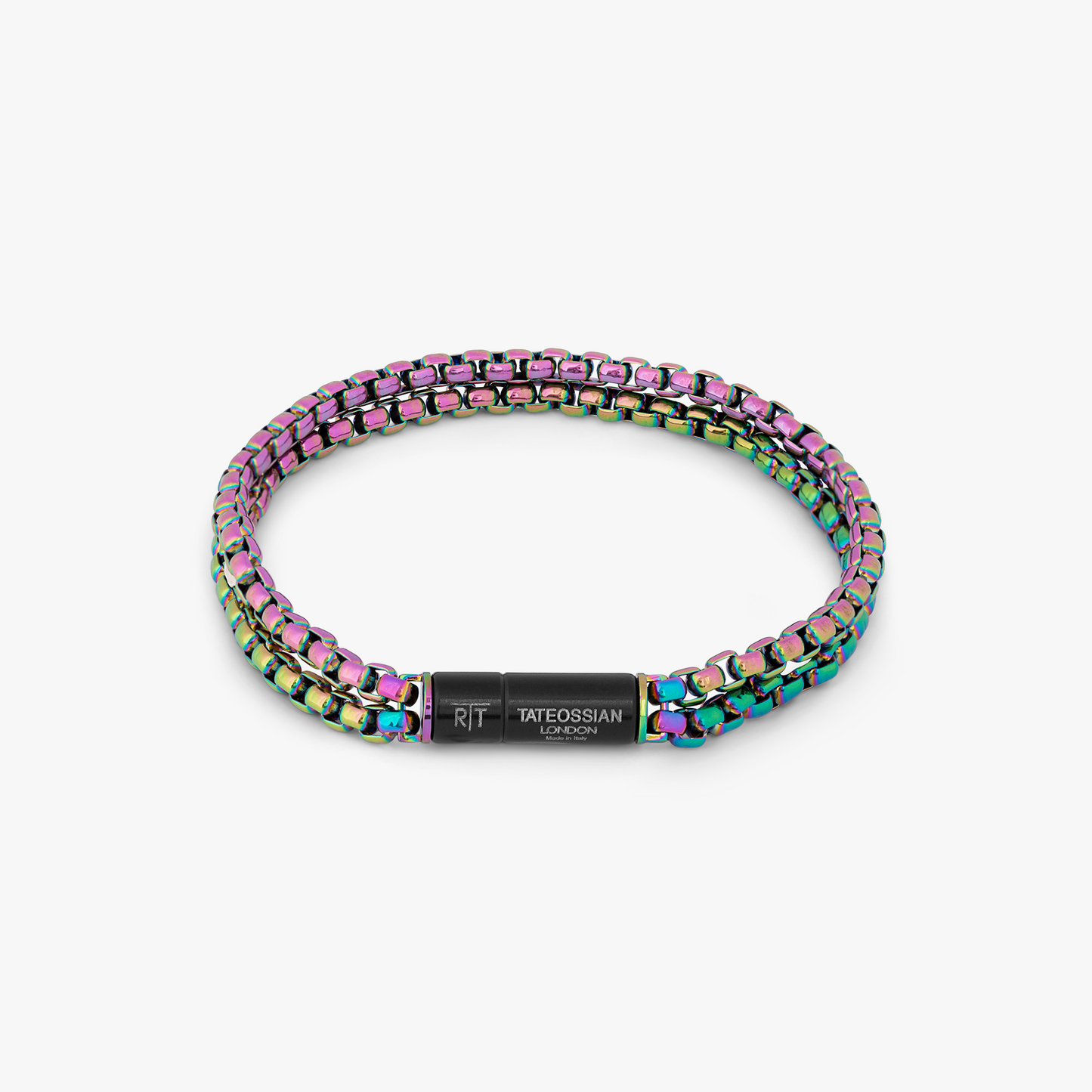 Iridescent Pop Elements Bracelet In Stainless Steel / Multi-Colour