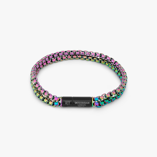 Iridescent Pop Elements Bracelet In Stainless Steel / Multi-Colour