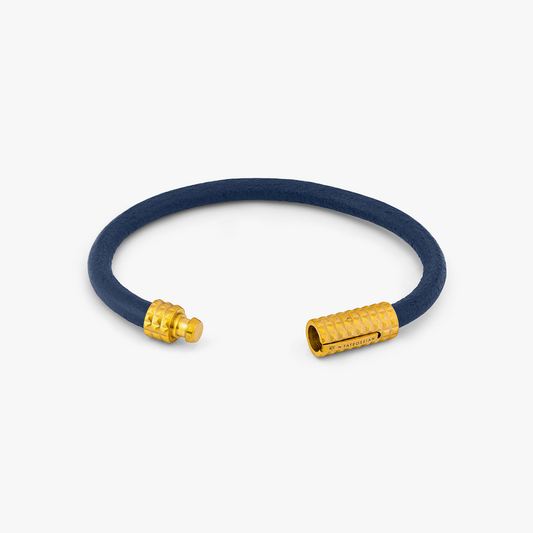 Louis Vuitton Brown Cord Bracelet In 18K Yellow Gold