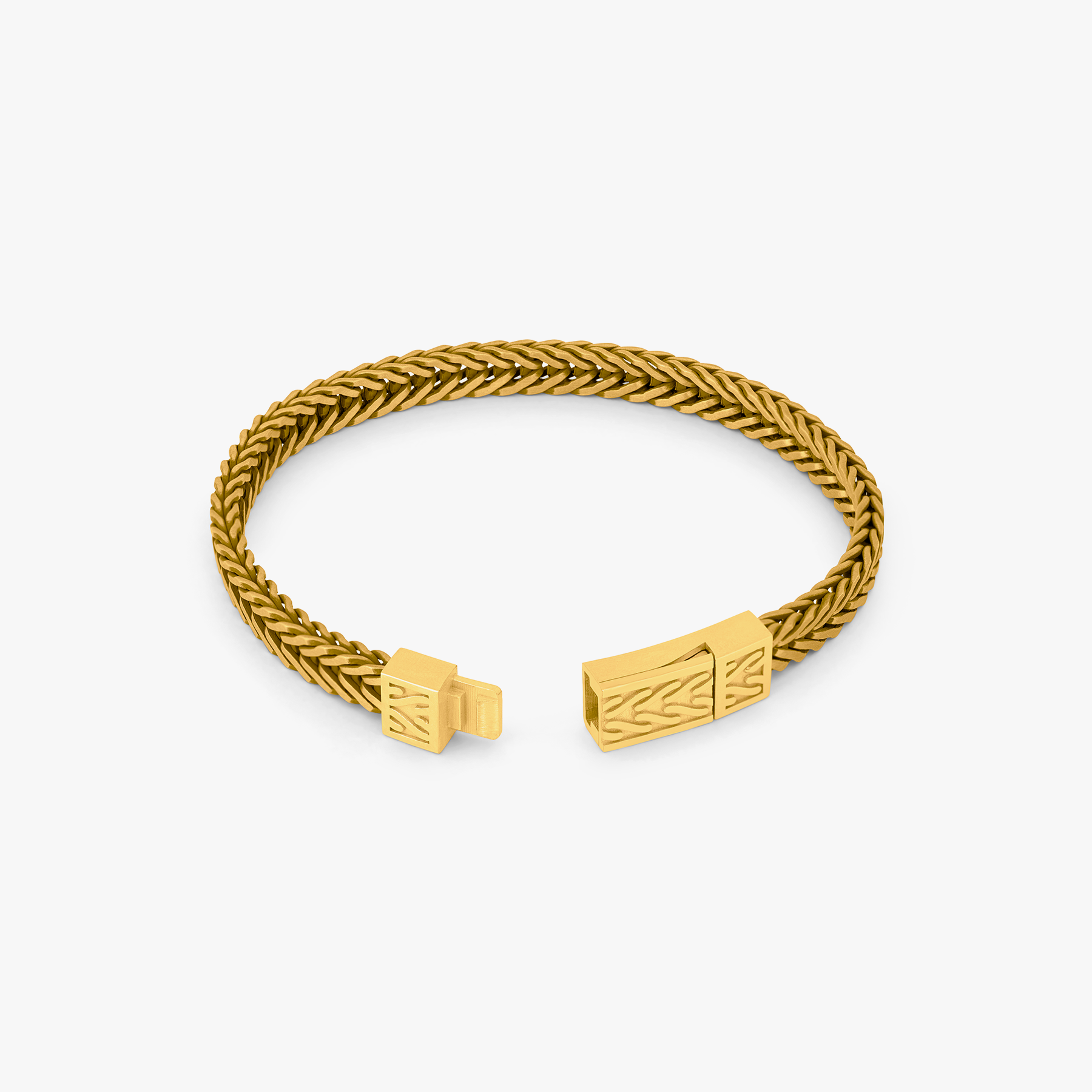 18K gold Pisces bracelet with brown cord – Tateossian USA