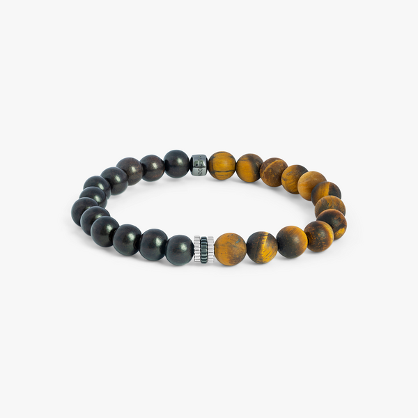 Tiger's Eye and Brown Agate Bracelet Stack, Bracelet Set, Beaded Bracelet, Black-owned store Business, Handmade Bracelet Set, Gift for Her