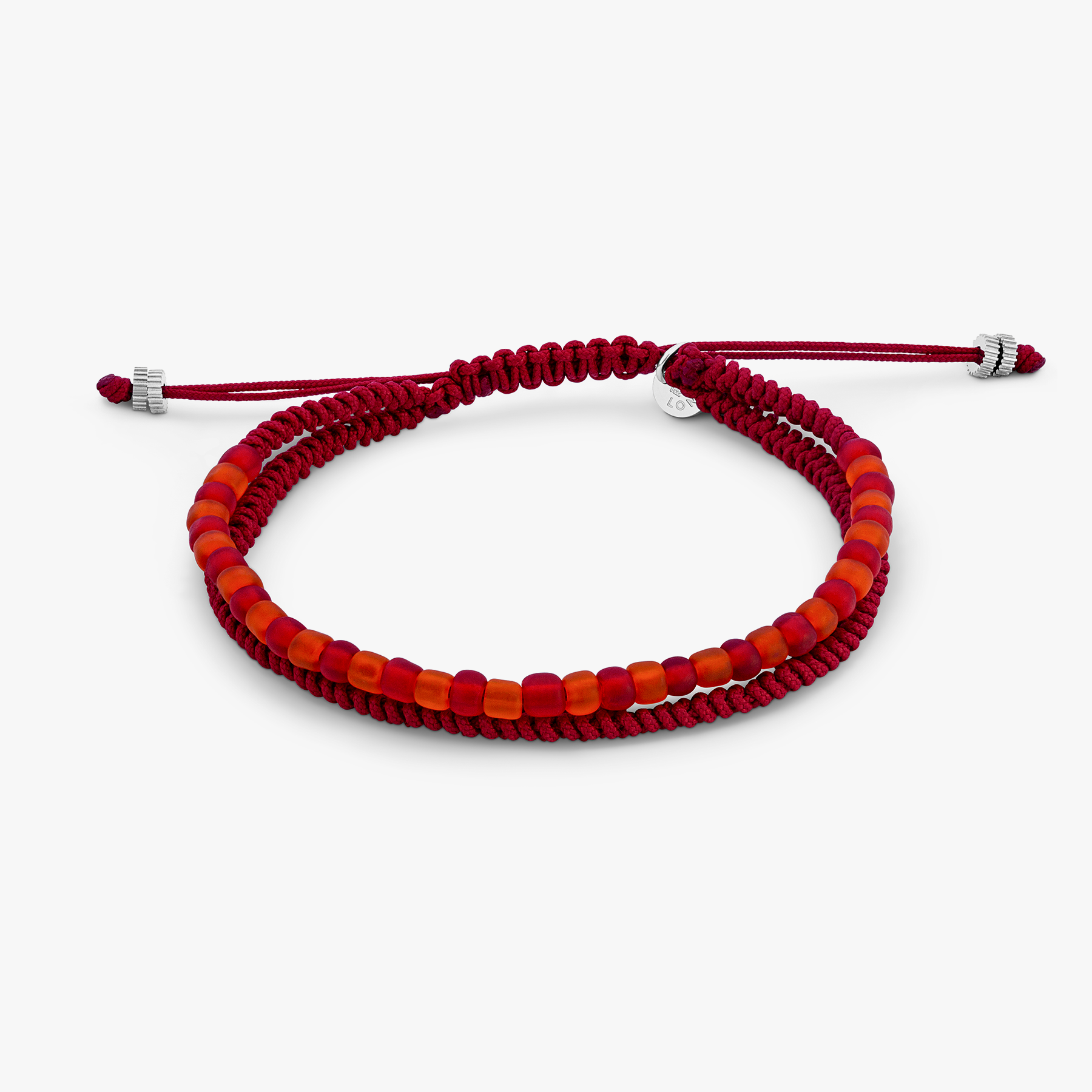 Red Stainless Steel Vetro Recycle Monochrome Eco-Friendly Bracelet