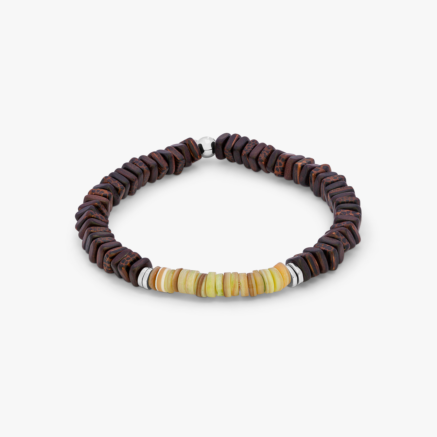 Legno Heishi Beaded Bracelet In Green