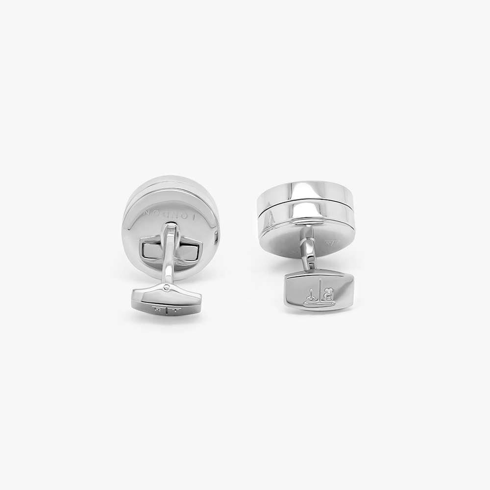 Roulette Cufflinks In Stainless Steel