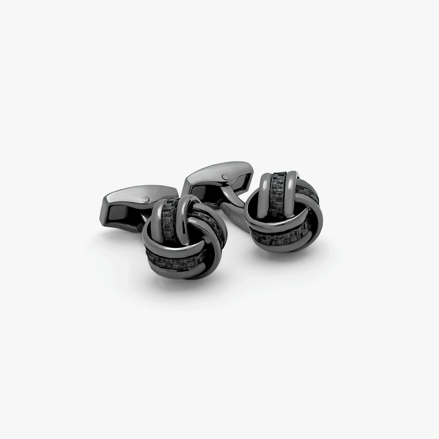 D-Shape Cufflinks with Black Carbon Fibre – Tateossian USA