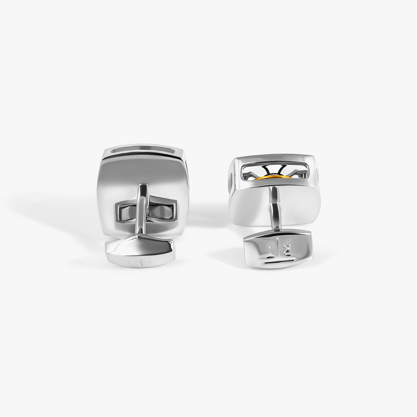 Traveller Tourbillon Cufflinks in Palladium Plated