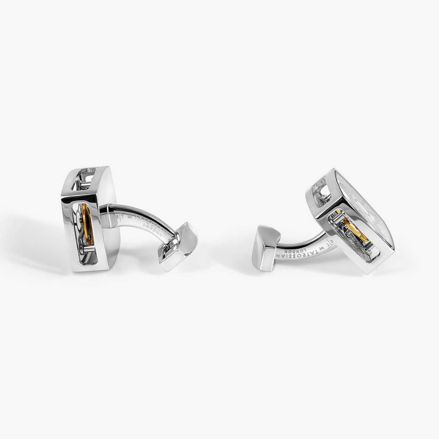 Traveller Tourbillon Cufflinks in Palladium Plated