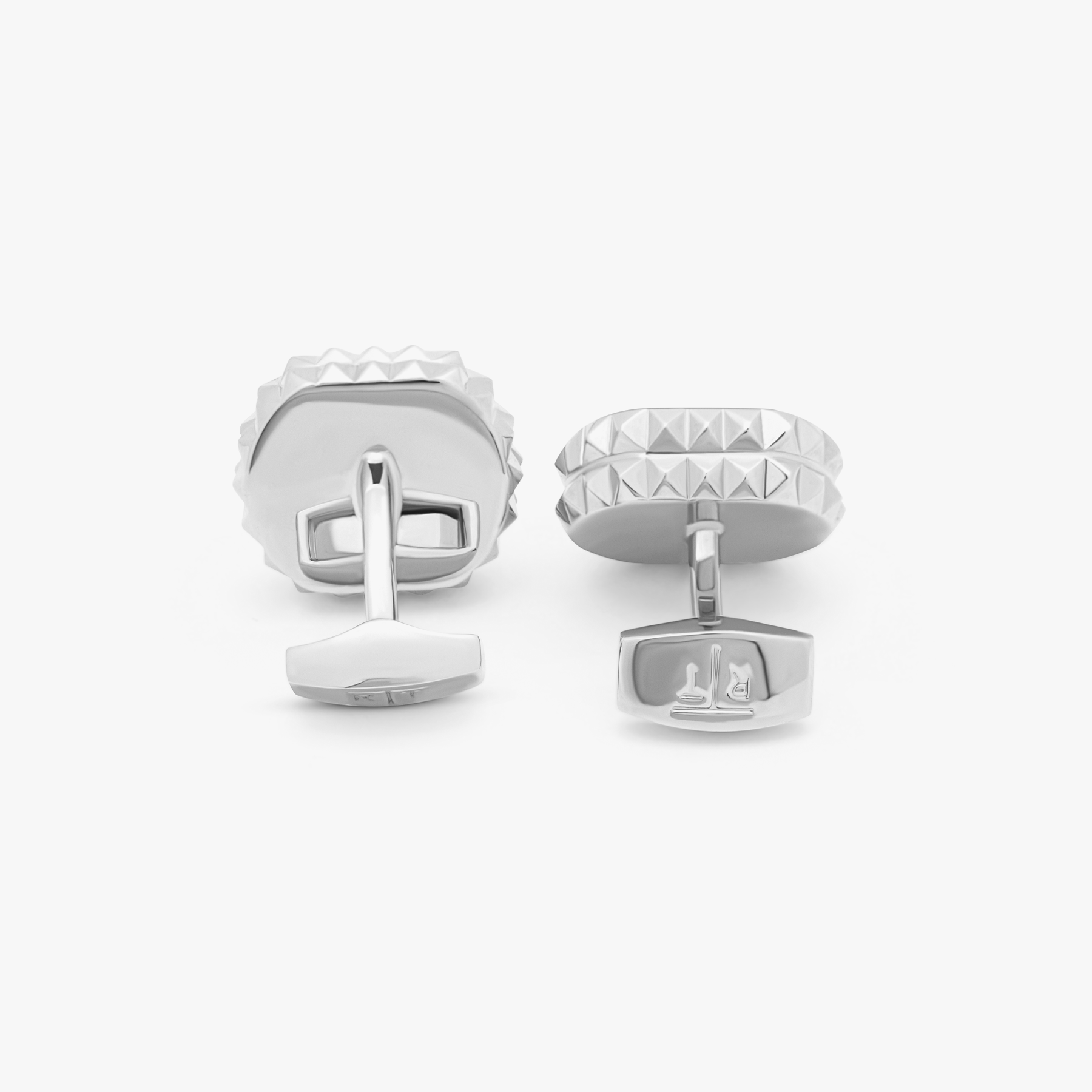 Diamond Giza cylinder cufflinks in gunmetal – Tateossian USA