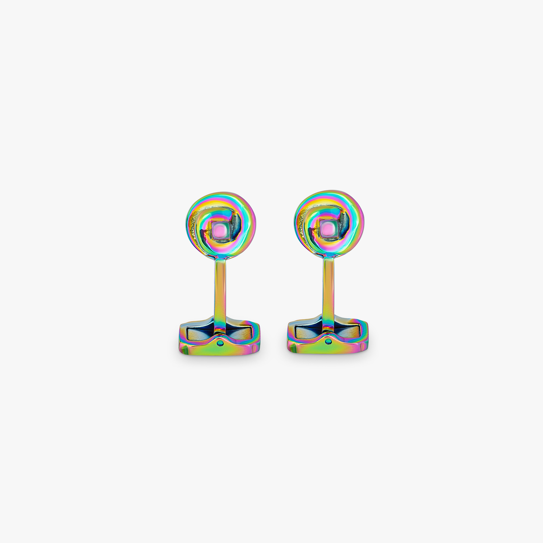 THOMPSON Iridescent Twisted Knot cufflinks