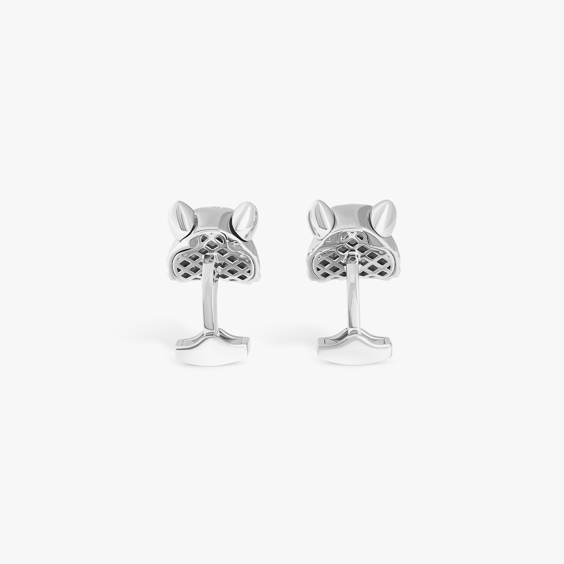 Water Tiger mechanical cufflinks with blue Swarovski elements