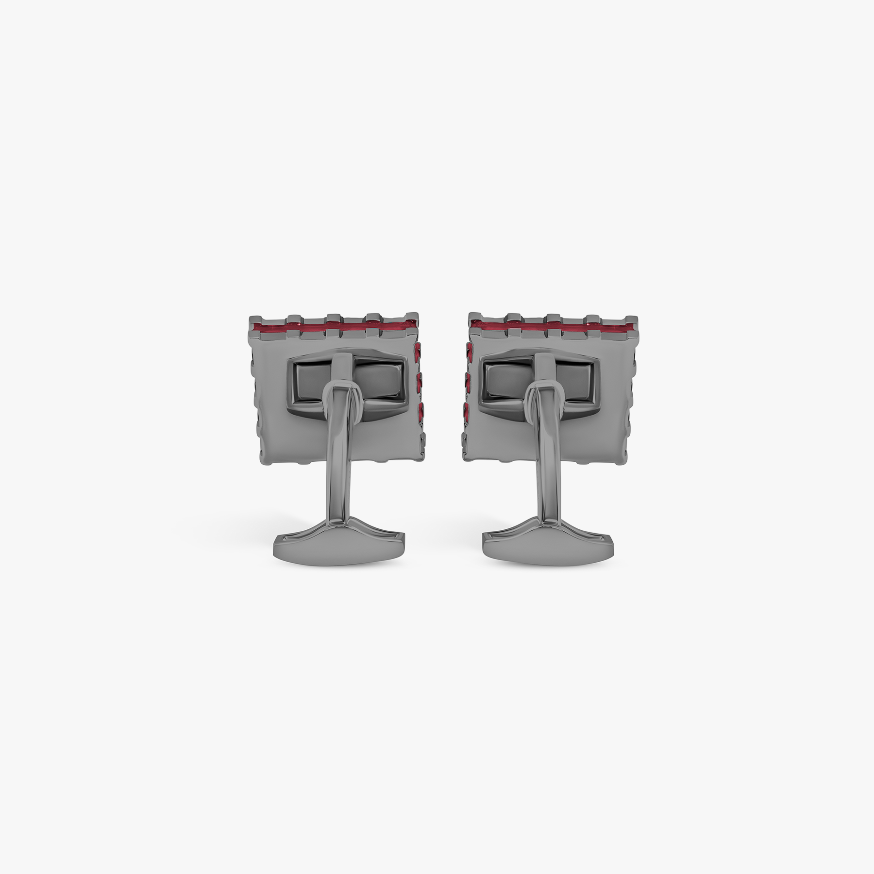 Red Gunmetal Regalia Victoria Cufflinks