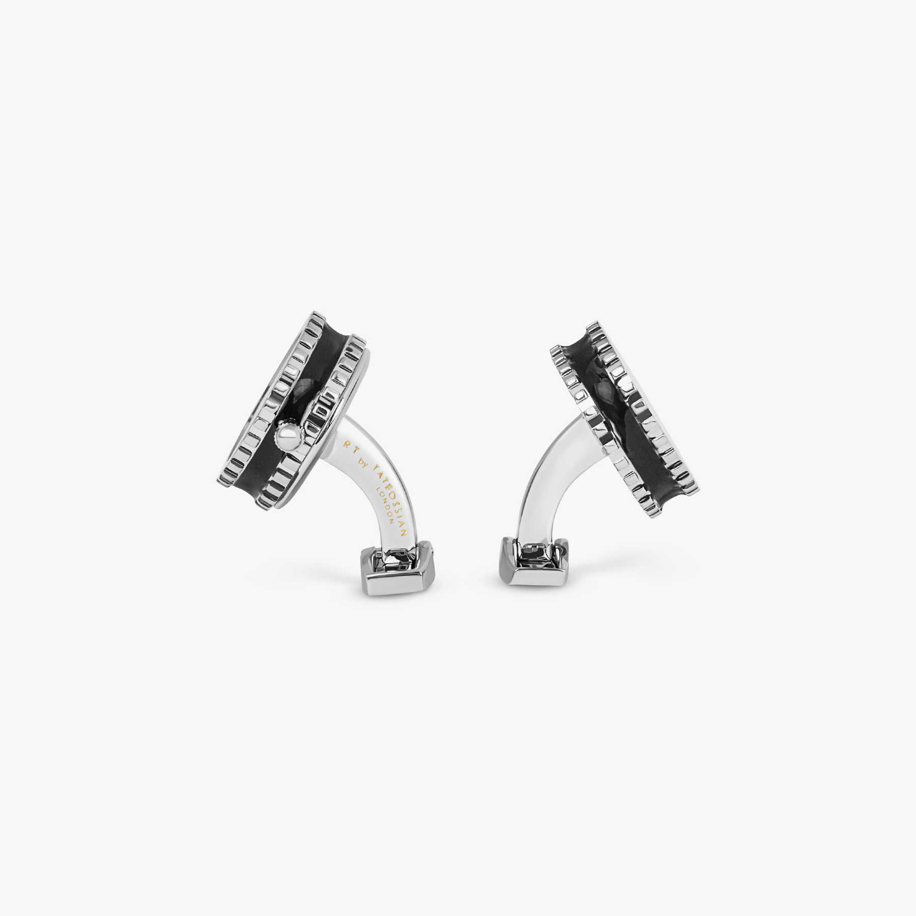 Vintage Heritage Skeleton Watch Cufflinks In Palladium Plated Silver