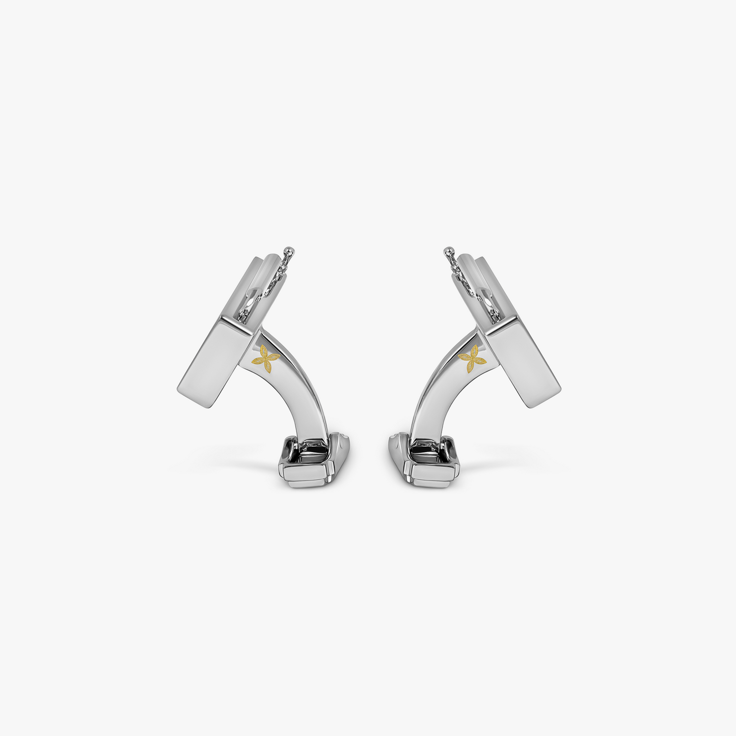 THOMPSON Vintage Radio Cufflinks In Palladium Plated