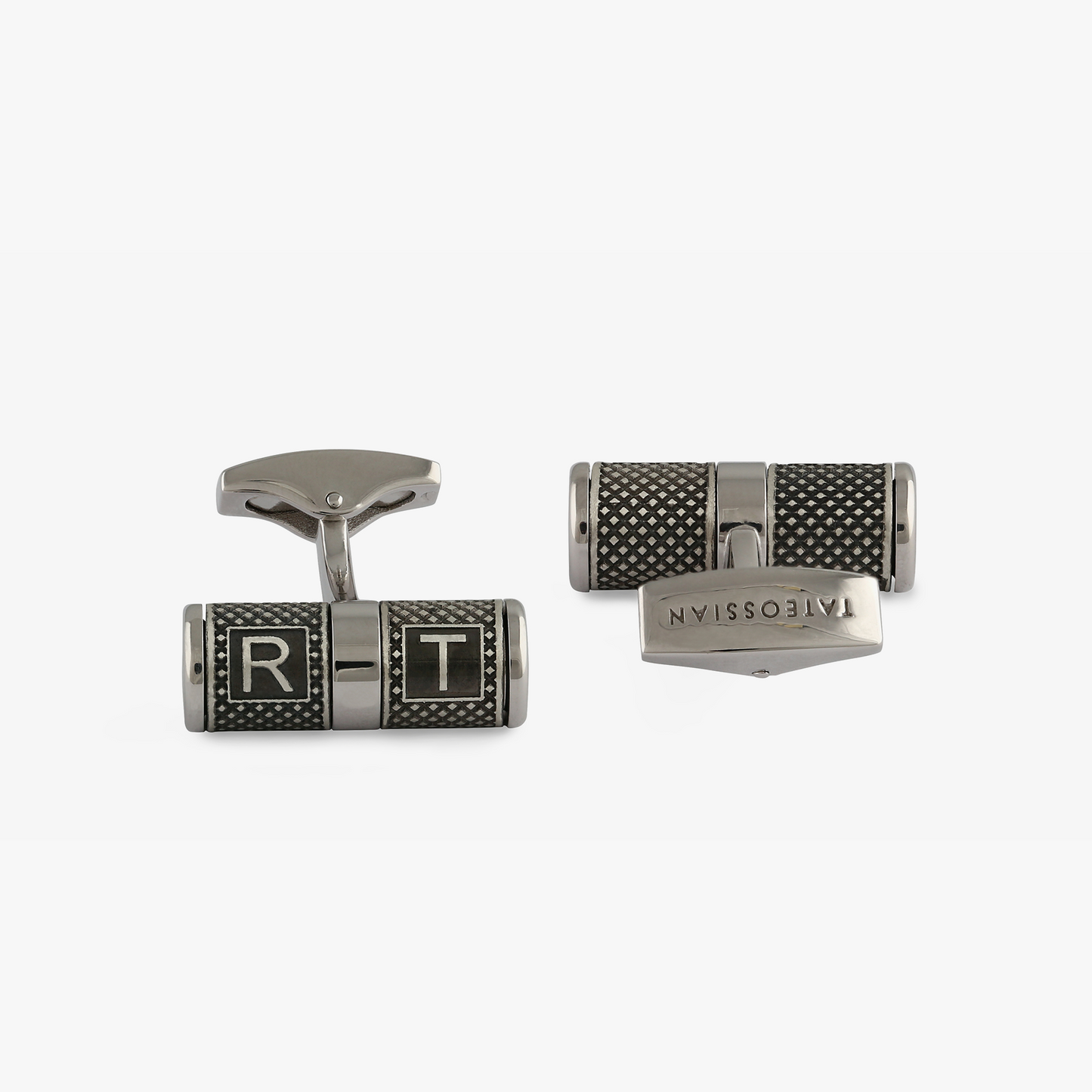 Lucky Me Cufflinks In Rhodium Plated Silver