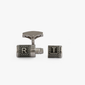 Lucky Me Cufflinks In Rhodium Plated Silver