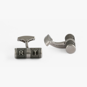 Lucky Me Cufflinks In Rhodium Plated Silver
