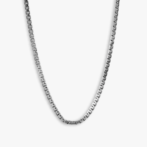 Rhodium plated sterling silver Hellenica necklace